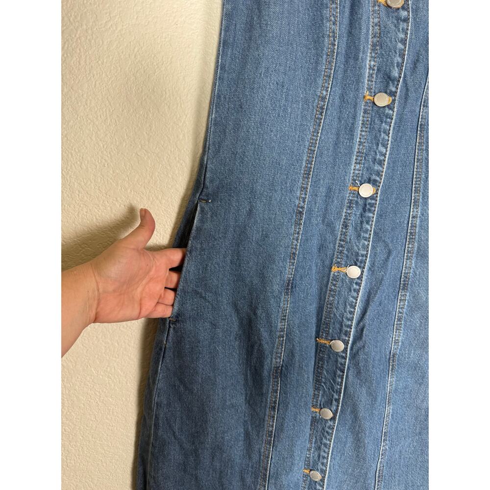 NWT Universal Thread Denim Button Front Midi Dres… - image 8
